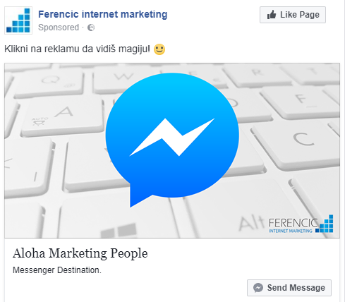 Facebook Messenger Reklama (AD)